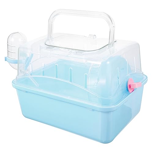 Toyvian Hamsterkäfig für Unterwegs Hamster Reisebox mit Dach Atmungsaktive Transportbox für Kleintiere Wie Hamster Mäuse Meerschweinchen und Chinchillas Toyvian Hamsterkäfig für Unterwegs Hamster Reisebox mit Dach Atmungsaktive Transportbox für Kleintiere Wie Hamster Mäuse Meerschweinchen und Chinchillas von Toyvian