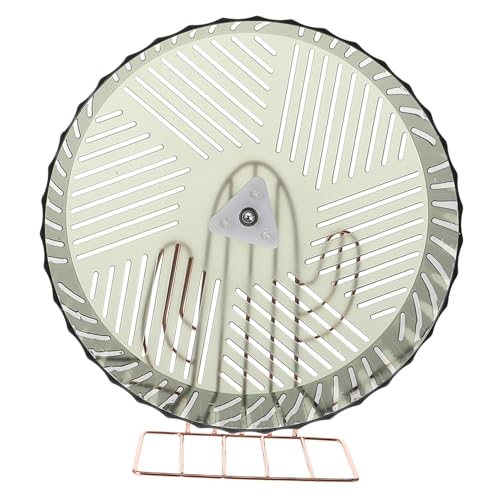 Toyvian Hamsterrad Leise mit Stabilem Gestell Großes Laufrad für Zwerghamster Mäuse Igel und Kleine Nagetiere Geräuscharm für Bewegung und Spielspaß im Käfig von Toyvian