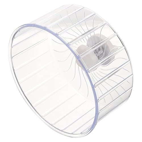 Toyvian Hamsterrad aus Transparentem Langlebigem mit Doppel für Zwerghamster Meerschweinchen Rennmäuse und Chinchillas Geräuscharm für Käfige und Kleintier Sport von Toyvian