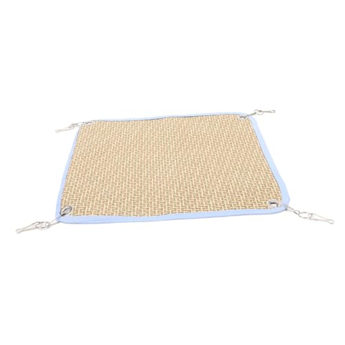 Toyvian Hamsterschaukel Hängematte aus Stroh Langlebiges Käfigspielzeug für Zwerghamster Natürlicher Kühlplatz Sommerhängematte für Kleintiere von Toyvian