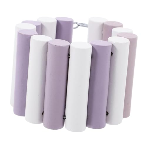 Toyvian Hamsterspielzeug Hamster Hamster Spielplatz für Chinchillas für Hamster Chinchilla ratten Hamster-Hängebrücke hölzern Violet von Toyvian