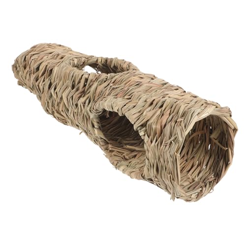 Toyvian Hamstertunnel aus Handgewebtem Stroh Versteckspielzeug für Meerschweinchen Chinchillas und Andere Kleine und Trainieren Toyvian Hamstertunnel aus Handgewebtem Stroh Versteckspielzeug für Meerschweinchen Chinchillas und Andere Kleine und Trainieren von Toyvian