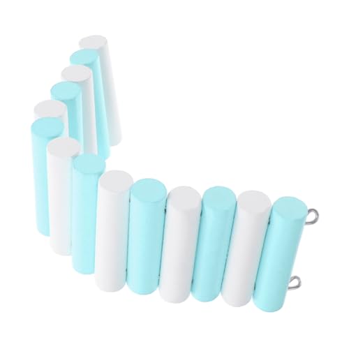 Toyvian Hamsterversteck Papageien Kletterleitern Reptilienleiter Gestell Plattform Hamster Hängebrücke Rattenzubehör Hamster Bogenbrückenspielzeug Zuckergleiter Zubehör von Toyvian