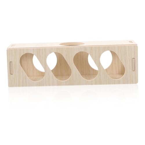 Toyvian Hamsterversteck aus Holz Robuster Sicherer Tunnel für Meerschweinchen und Hamster Verstecken Fördert die Aktivität und Sorgt für Spaß im Käfig von Toyvian