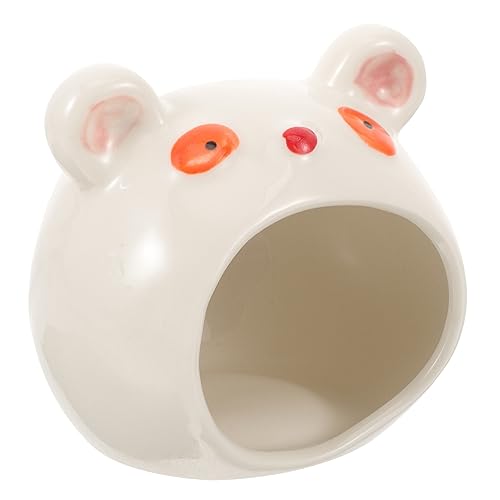 Toyvian Hamsterversteck aus Keramik Bärenförmiges Kühles Nest für Kleine Haustiere Hamsterbett für Sicheres Schlaf und Spielhaus für Hamster Toyvian Hamsterversteck aus Keramik Bärenförmiges Kühles Nest für Kleine Haustiere Hamsterbett für Sicheres Schlaf und Spielhaus für Hamster von Toyvian