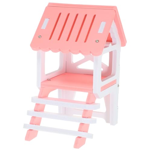 Toyvian Hamsterversteck aus Kratzfestem PVC Doppelschichtiges Kleintierhaus mit Leiter Ruhiger Rückzugsort für Hamster Meerschweinchen und Kleine Haustiere Langlebiges Schlaf und Spielhaus von Toyvian