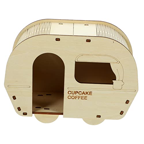 Toyvian Hamsterversteck aus Natürlichem Holz Kleines Haustierhaus für Ratten und Entspannen Sicheres und Langlebiges Design für Täglichen Gebrauch Toyvian Hamsterversteck aus Natürlichem Holz Kleines Haustierhaus für Ratten und Entspannen Sicheres und Langlebiges Design für Täglichen Gebrauch von Toyvian