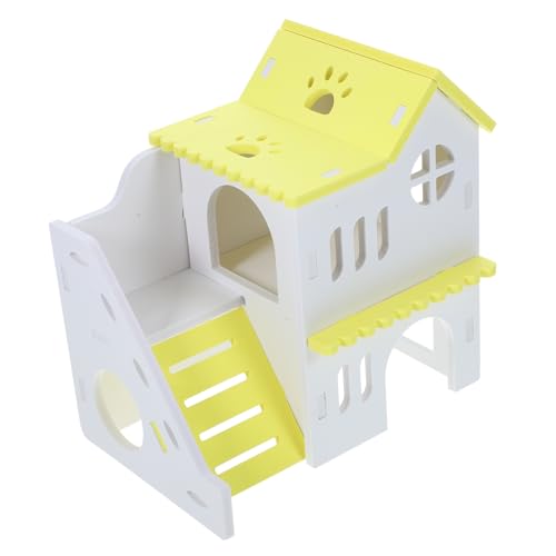 Toyvian Hamsterversteck aus Spielplatz Chinchilla Villa Nagerhaus für Kleintiere Haustier für Schlafen Langlebig für Hamster Toyvian Hamsterversteck aus Spielplatz Chinchilla Villa Nagerhaus für Kleintiere Haustier für Schlafen Langlebig für Hamster von Toyvian