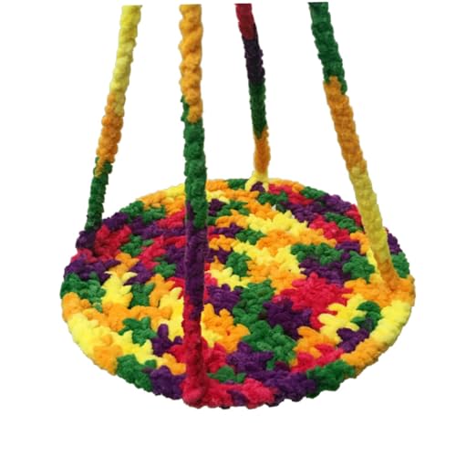 Toyvian Handgefertigtes Hamsterhängematte aus Weichem Wollgarn Kuscheliges Kleintierhängeset für Hamster und Meerschweinchen Wärmendes Pet Hut Nest für Winter Geeignet für Zufällige Farbe von Toyvian