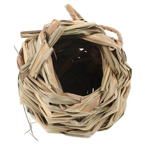 Toyvian Handgefertigtes Strohnest für Kleintiere Handgewebtes Hamsterhaus Vogel Nest für Garten Atmungsaktiv und Langlebig Gemütlicher Rückzugsort für Kleine Haustiere Toyvian Handgefertigtes Strohnest für Kleintiere Handgewebtes Hamsterhaus Vogel Nest für Garten Atmungsaktiv und Langlebig Gemütlicher Rückzugsort für Kleine Haustiere von Toyvian