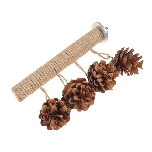 Toyvian Naturholz Vogelsitzstange Kiefernzapfen Ständer Für Sittiche Nymphensittiche Kauspielzeug Vogel-kaustange Für Vögel Papageien Toyvian Naturholz Vogelsitzstange Kiefernzapfen Ständer Für Sittiche Nymphensittiche Kauspielzeug Vogel-kaustange Für Vögel Papageien von Toyvian