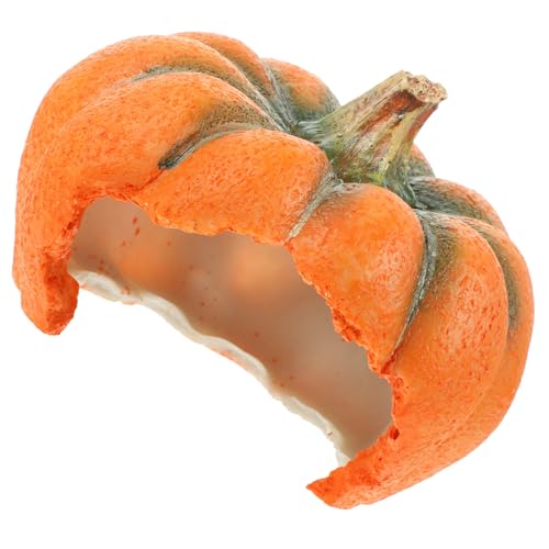 Toyvian Harzkürbis Aquarium Lustige Fischtank für Garnelen und Fische Versteckmöglichkeit und Langlebig für Halloween von Toyvian