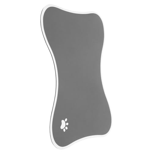 Toyvian Haustier Futtermatte rutschfeste Napfunterlage für Katzen und Wasserabsorbierende Futtermatte Wiederverwendbar und Waschbar Form Knochen Design Tiefgrau Toyvian Haustier Futtermatte rutschfeste Napfunterlage für Katzen und Wasserabsorbierende Futtermatte Wiederverwendbar und Waschbar Form Knochen Design Tiefgrau von Toyvian