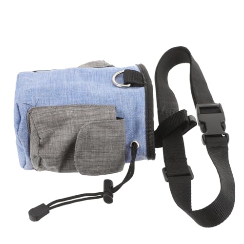 Toyvian Haustier Hundetaschen Tasche Behandeln Tragbare Leckerlitasche Hundetasche Träger Groß Leckerlibeutel Für Hunde Snack Taille Leckerlibeutel Für Das Training Himmelblau Oxford-Stoff von Toyvian