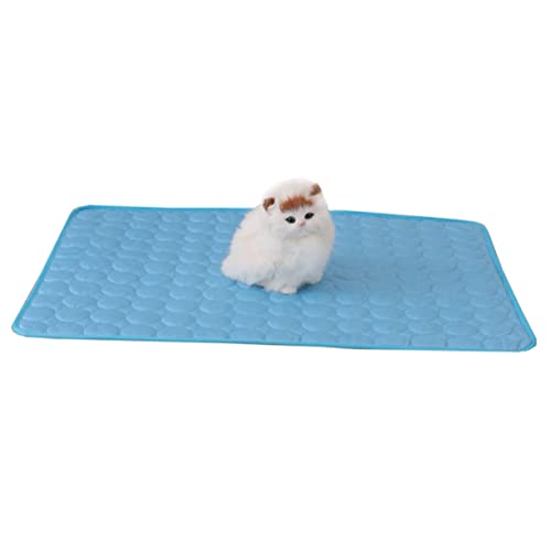 Toyvian Haustier Kühlmatte für Selbstkühlende Matte für Katzen Atmungsaktiv und Bequem für Bett und Reisen mit Buntem Toyvian Haustier Kühlmatte für Selbstkühlende Matte für Katzen Atmungsaktiv und Bequem für Bett und Reisen mit Buntem von Toyvian