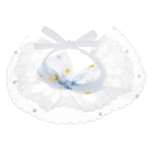 Toyvian Haustier-Lätzchen Haustierhalsband in Bonbonfarben Kragen Schild Katzen-Halstuch seidenband schienbeinschoner Tape zartes Hundehalsband Katzenhalsband für den Haushalt Polyester von Toyvian