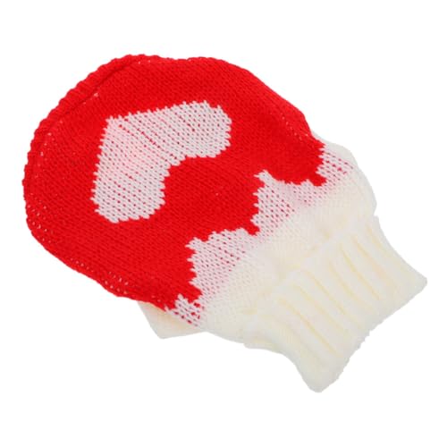 Toyvian Haustier-Pullover Pullover Für Kätzchen Pullover Mit Hundeherzen Hundekostüm Zum Valentinstag Herz-welpenpullover Valentinstag-Haustier Hundekleid Zum Valentinstag Garn von Toyvian