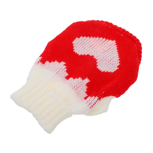 Toyvian Haustier-Pullover Valentinstag-welpen-Outfit Haustierbekleidung Für Hunde Pullover Mit Hundeherzen Hundepullover Winter Hundekostüm Zum Valentinstag Valentinstag-hundepullover Garn von Toyvian