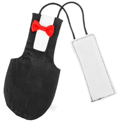 Toyvian Haustier-Vogel-Kleidung Für Windel Und Vogelkostüm-Accessoire Fluganzüge Fluganzug Vogelkleidung Papageienkleidung Baumwolle Black von Toyvian