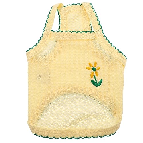 Toyvian Haustier Weste Für Atmungsaktive Und Hautfreundliche Welpen Kleidung Dekorative Weste Mit Blumenstickerei Für Outdoor Aktivitäten von Toyvian