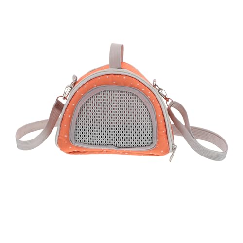 Toyvian Haustier-ausflugstasche Kaninchenträger Reise Hamster Trage Tragbarer Rattenträger Haustüte Hamster -trägertasche Reisetasche Für Haustiere Träger Für Hamster Oxford-Stoff Orange von Toyvian