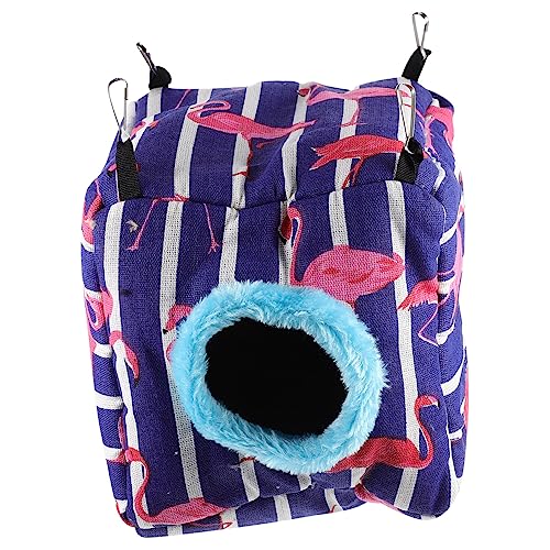 Toyvian Haustierbett Hamsterbettwäsche Hamsterbett-Versteck Verstecke Meerschweinchen warmes Bett drinnen Kleintierhängematte Hamster -Versteck Nagetierbett Baumwolle Black von Toyvian