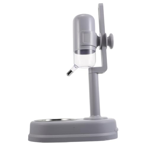 Toyvian Haustierdiät Wasserspender Für Hunde Futterspender Für Katzen Automatische Wassernäpfe Katzenfutter Automatisch Futterstation Für Haustiere Katzenfutterschale Grey Rostfreier Stahl von Toyvian