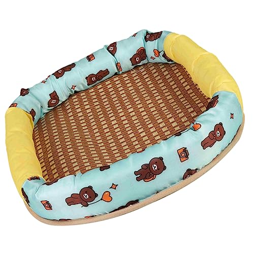 Toyvian Haustiereismatte kleines hundebett waschbar Haustierkühlkissen Hundekühlungspad Haustierbett Kühlmatte rutschfestes Hundebett pro Sommerbett Weinrebe Pflanzen Toyvian Haustiereismatte kleines hundebett waschbar Haustierkühlkissen Hundekühlungspad Haustierbett Kühlmatte rutschfestes Hundebett pro Sommerbett Weinrebe Pflanzen von Toyvian