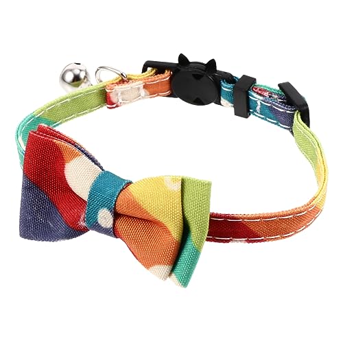 Toyvian Haustierglocke Kreative Katzenhalskette mit Abnehmbarer Fliege Umweltfreundliches Material für Kätzchen und Katzen Farbenfroh Toyvian Haustierglocke Kreative Katzenhalskette mit Abnehmbarer Fliege Umweltfreundliches Material für Kätzchen und Katzen Farbenfroh von Toyvian