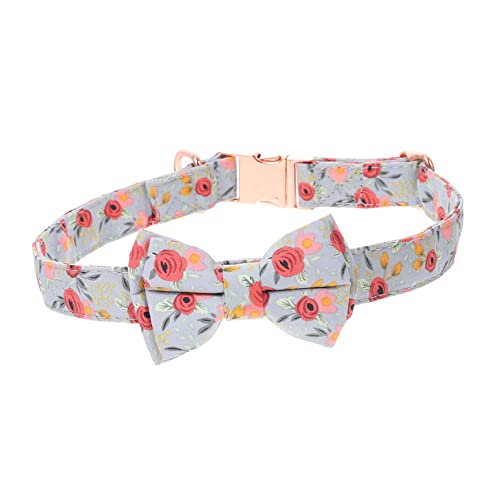 Toyvian Haustierhalsband Hund Welpen Kragen für Stoff Name binden Katzenhalsband im Bowknot-Design Heimtierbedarf Haustier entzückende katzenhalsbänder Reine Baumwolle von Toyvian