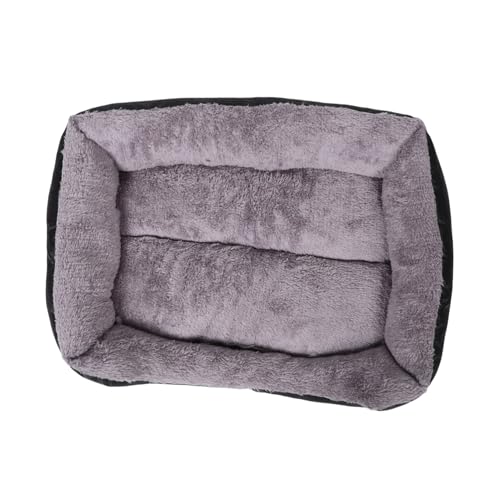 Toyvian Haustierhütte Hundebett Hunde Couch Bett Wowopet-Bett Karierte Kaffeematte Rechteckiges Katzenbett Mittel Cama para Perros Hund Vor Kleines Katzenbett Tuch Black von Toyvian