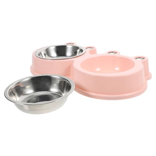 Toyvian Haustiernapf Hundenäpfe Niedliche Katzennäpfe Tierfutternäpfe Hundewassernapf Kätzchen Futternäpfe Katzenwassernapf Trinknapf Welpenfutternapf Katzenfutter Und Wassernapf Rosa von Toyvian