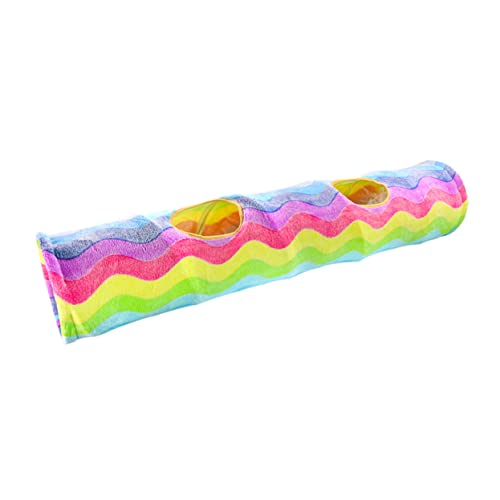 Toyvian Donut-tunnelspielzeug Für Katzen Interaktive Katzentunnel Mit Soundpapier Leicht Zusammenklappbar Für Das Spielen Im Innenbereich von Toyvian