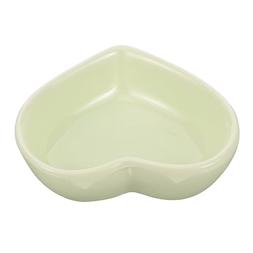 Toyvian Herzförmiger Keramik Hamsternapf Futter und Wassernapf für Kleine Haustiere Wie Hamster und Chinchillas zu Reinigen für Trockenfutter und Snacks von Toyvian