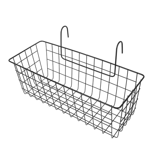 Toyvian Kleintier Heuraufe aus Gusseisen Stabiles Metall Rack mit Glatter Oberfläche Sicherer Heufutterhalter für Kaninchen und Meerschweinchen Einfache im Käfig Kleines Modell mit Haken von Toyvian