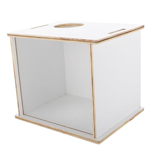 Toyvian Hölzerne Hamsterbadewanne Transparente Sandbad Toilette für Chinchillas und Kleine Haustiere zu Reinigen und Langlebig für Ruhebereich von Toyvian
