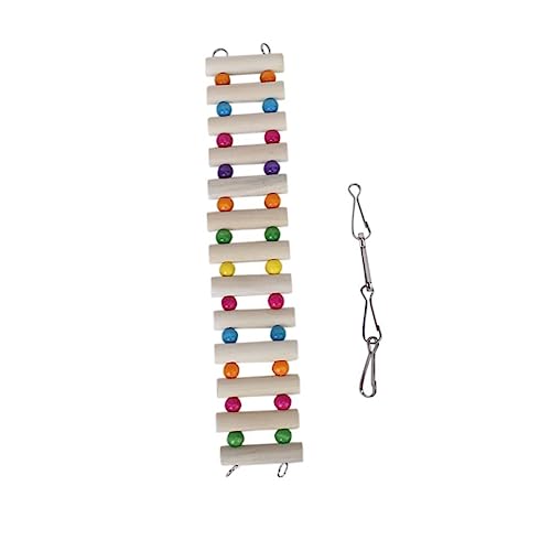 Toyvian Hölzerne Haustierbrücke für Kleine Nager Lange Spielleiter für Papageien Hamster und Rennmäuse Kauspielzeug Toyvian Hölzerne Haustierbrücke für Kleine Nager Lange Spielleiter für Papageien Hamster und Rennmäuse Kauspielzeug von Toyvian