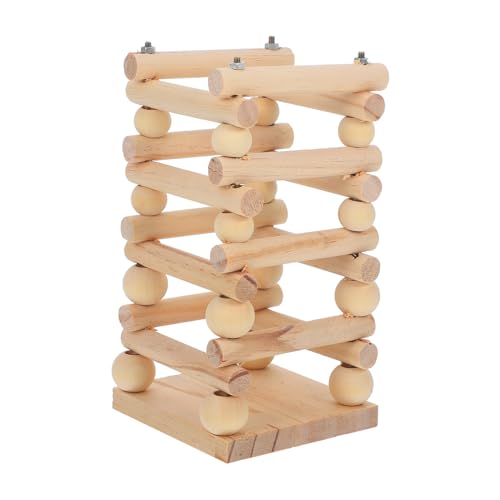 Toyvian Holz Futterständer für Kaninchen Mehrzweck Heuraufe Futterspender für Kleintiere Wie Hamster Meerschweinchen und Chinchillas Langlebiger Natürlicher Holzgrasständer für Sauberes von Toyvian