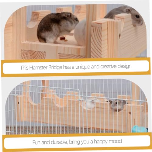 Toyvian Holz Hängebrücke für Kleine Haustiere Multifunktionales Kleintierspielzeug Fördert Koordination und Balance von Meerschweinchen Hamstern Igeln zum Klettern und Verstecken Toyvian Holz Hängebrücke für Kleine Haustiere Multifunktionales Kleintierspielzeug Fördert Koordination und Balance von Meerschweinchen Hamstern Igeln zum Klettern und Verstecken von Toyvian