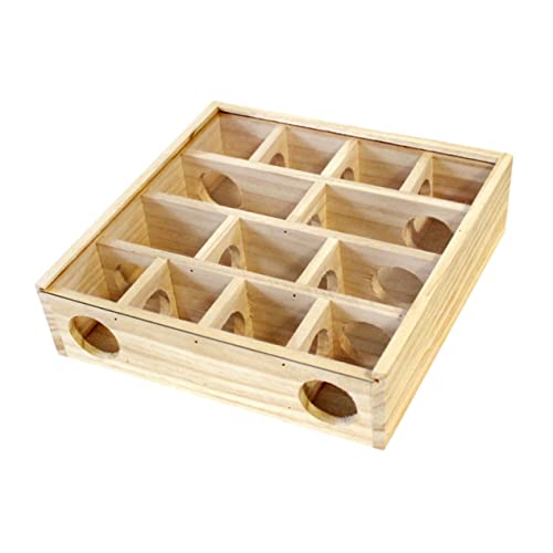 Toyvian Holz Hamster Labyrinth Spielzeug für Kleintiere Mehrgitter Chinchilla Labyrinth Interaktives Mäuselabyrinth Haustier Zubehör Kletterspielzeug für Hamster und Rennmäuse Toyvian Holz Hamster Labyrinth Spielzeug für Kleintiere Mehrgitter Chinchilla Labyrinth Interaktives Mäuselabyrinth Haustier Zubehör Kletterspielzeug für Hamster und Rennmäuse von Toyvian