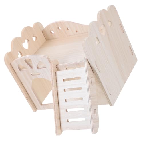 Toyvian Holz Hamster Versteck Haus mit Glatter Oberfläche Sicheres Kleines Haustier Nest Ganzjährig Geeignet Schlafen und Ausruhen DIY Holzlabyrinth für Meerschweinchen und Hamster Toyvian Holz Hamster Versteck Haus mit Glatter Oberfläche Sicheres Kleines Haustier Nest Ganzjährig Geeignet Schlafen und Ausruhen DIY Holzlabyrinth für Meerschweinchen und Hamster von Toyvian