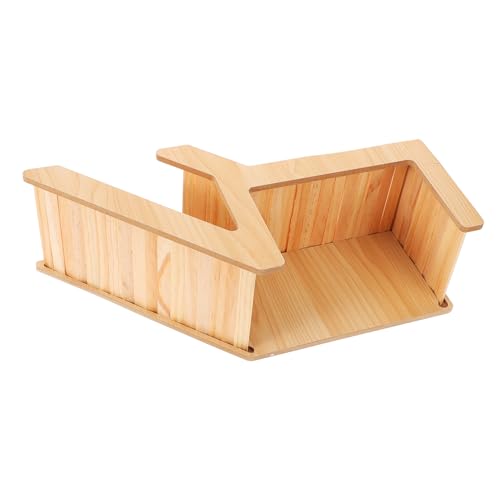 Toyvian Holz Hamsterversteck mit Natürlichem Design Sicheres Spielhaus für Hamster und Kleintiere Multifunktionales Versteck Klettern Verstecken und Entspannen Dekoratives Nagetierhaus von Toyvian