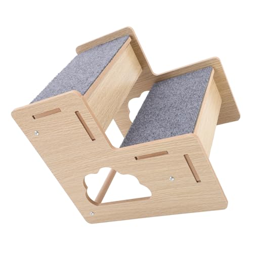 Toyvian Holz Hundetreppe für Kleine Hunde und Katzen Stabile rutschfeste Haustiertreppe mit Weicher Oberfläche Einfache Kompakte Tragbare für Sofa und Bett Toyvian Holz Hundetreppe für Kleine Hunde und Katzen Stabile rutschfeste Haustiertreppe mit Weicher Oberfläche Einfache Kompakte Tragbare für Sofa und Bett von Toyvian