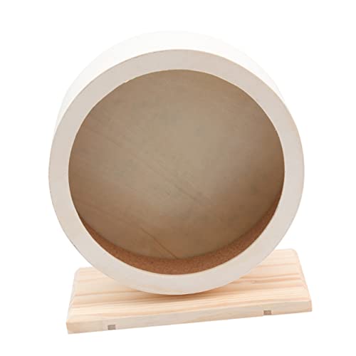 Toyvian Holz Scheibe Laufscheibe Für Haustiere Robustes Material Geeignet Für Hamster Ratten Kleine Haustiere Freistehend Fördert Gesunde Bewegung Trainingsspielzeug von Toyvian