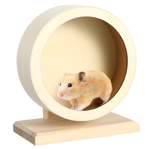Toyvian Holz Laufrad für Kleine Haustiere Geräuschloses Hamsterrad für Hamster Rennmäuse Chinchillas S Langlebiges Design für Gesunde Bewegung Fitness Toyvian Holz Laufrad für Kleine Haustiere Geräuschloses Hamsterrad für Hamster Rennmäuse Chinchillas S Langlebiges Design für Gesunde Bewegung Fitness von Toyvian