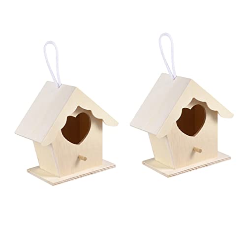 Toyvian Holz Vogelhaus Aufhängen Dekoratives Nistkästchen für Garten Herzform Teilig mit Stabiler Aufhängeschnur Robust für Vogelfütterung Gartendekoration Toyvian Holz Vogelhaus Aufhängen Dekoratives Nistkästchen für Garten Herzform Teilig mit Stabiler Aufhängeschnur Robust für Vogelfütterung Gartendekoration von Toyvian