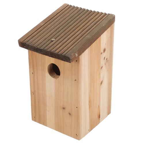 Toyvian Holz Vogelhaus für Sittiche Hängendes Nistkasten für Draußen und Langlebig für Garten Sicherem Leichtem Material Toyvian Holz Vogelhaus für Sittiche Hängendes Nistkasten für Draußen und Langlebig für Garten Sicherem Leichtem Material von Toyvian