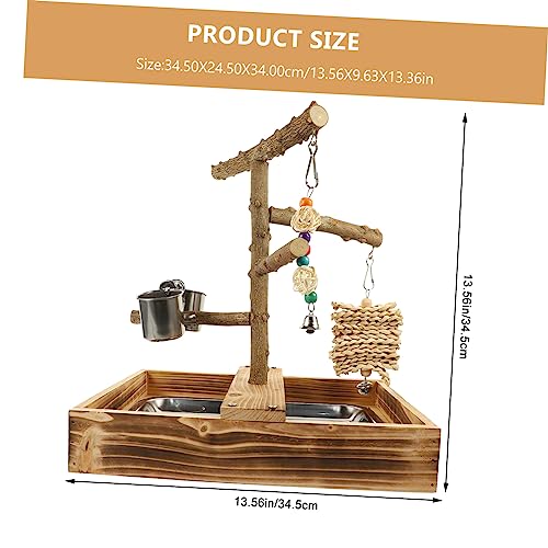 Toyvian Holz Vogelständer für Papageien und Wellensittiche Natürlicher Sitzstange Vogelkäfig Zubehör Langlebiger Holz Trainingsspielplatz Bewegung und Spielspaß für Kleine bis Mittelgroße Toyvian Holz Vogelständer für Papageien und Wellensittiche Natürlicher Sitzstange Vogelkäfig Zubehör Langlebiger Holz Trainingsspielplatz Bewegung und Spielspaß für Kleine bis Mittelgroße von Toyvian
