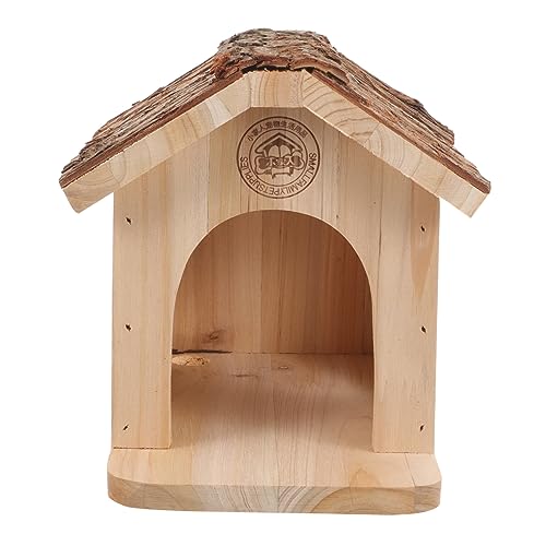 Toyvian Holzhaus für Hamster Kleines Nest aus Natürlichem Langlebiges Kleintierversteck Leichtes Spielhaus für Hamster Zwerghamster Rennmäuse als Haustierzubehör und Käfigdekoration von Toyvian