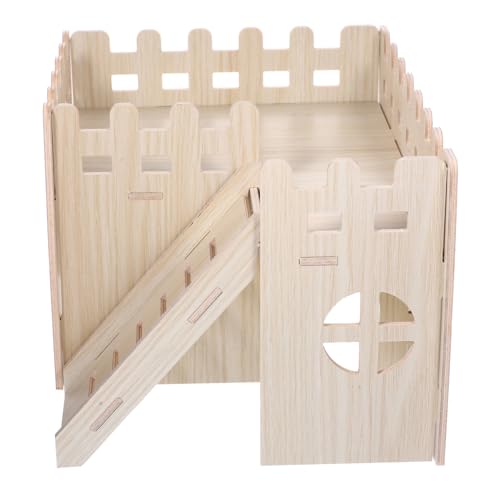 Toyvian Holzhaus für Hamster und Kleintiere Stabiles Versteck mit Geräumigem Innenraum Geeignet für Meerschweinchen Igel Rennmäuse Langlebiges Spielhaus aus Natürlichem Holz für Training Toyvian Holzhaus für Hamster und Kleintiere Stabiles Versteck mit Geräumigem Innenraum Geeignet für Meerschweinchen Igel Rennmäuse Langlebiges Spielhaus aus Natürlichem Holz für Training von Toyvian